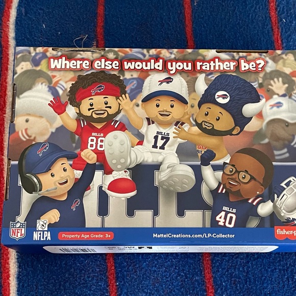 Josh Allen unveils the 2022 Fisher-Price® Little People® Go Bills! figure  set